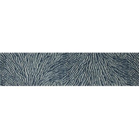 ART CARPET Art Carpet 25849 2 x 8 ft. Troy Collection Ripple Woven Area Rug Runner; Blue 25849